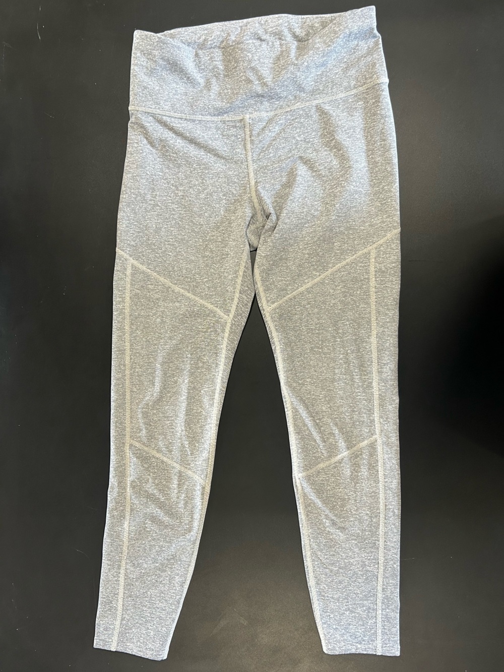 Joy Lab Light Grey Leggings with White Seam-Detail